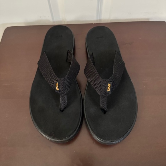 Teva Voya Women’s Flip Flop Black Size 11 - Picture 1 of 7
